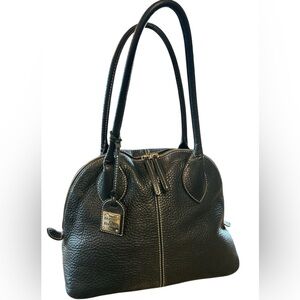 Dooney & Bourke domed pebbled leather satchel